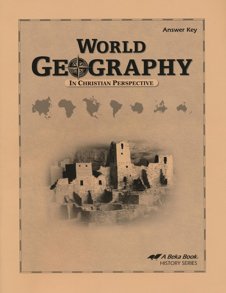 Abeka World Geography in Christian Perspective Answer Key | Used Like New