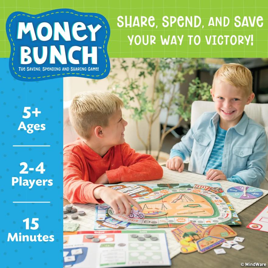 Money Bunch: Save, Spend, Share Peaceable Kingdom Cooperative Board Game