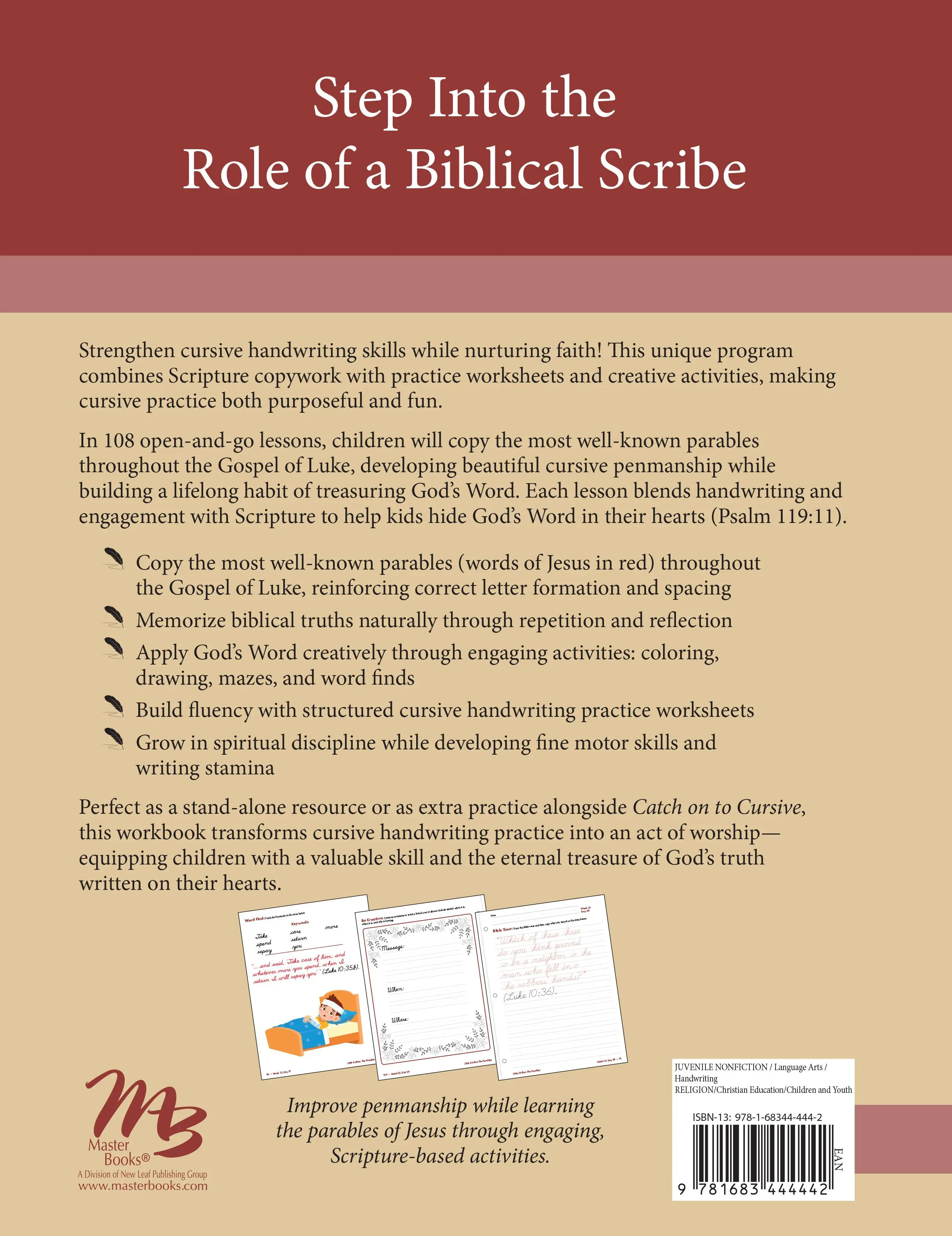Little Scribes: Practicing Cursive with Scripture