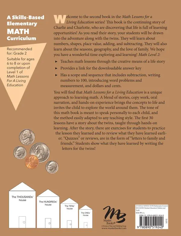 Math Lessons for a Living Education: Level 2 | Grade 2