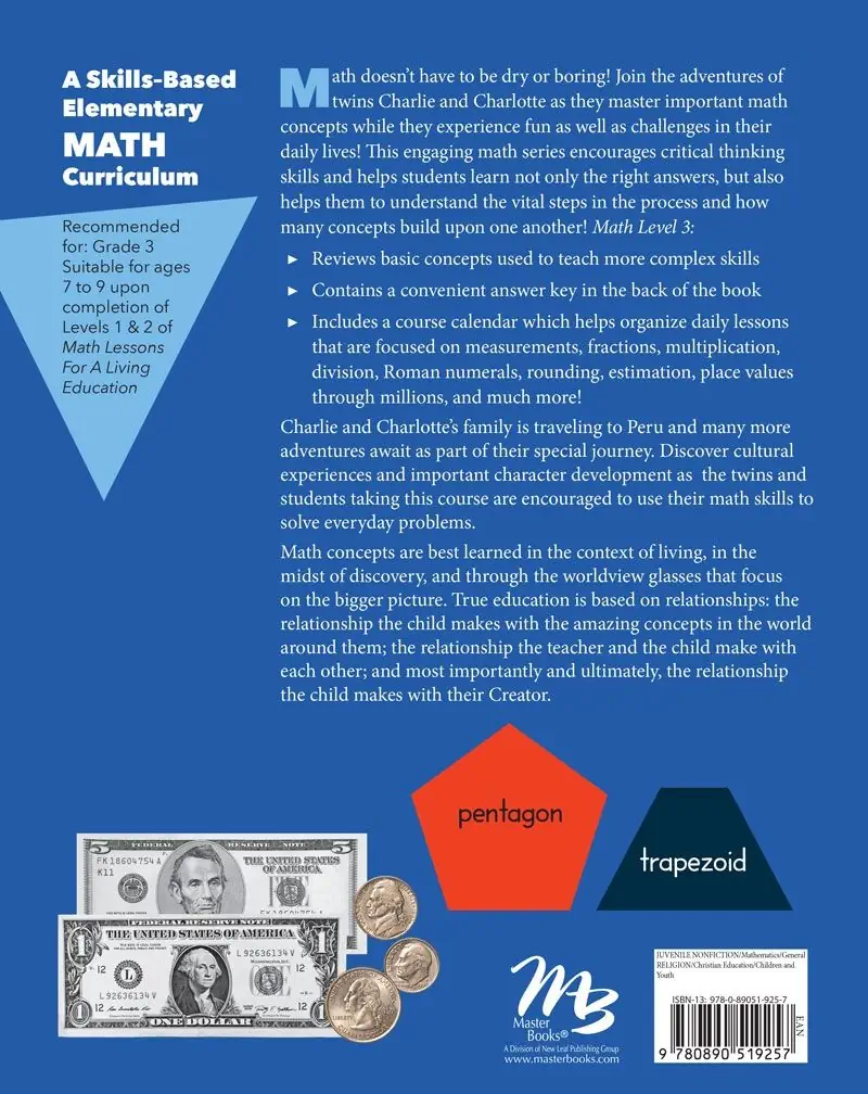 Math Lessons for a Living Education: Level 3 | Grade 3