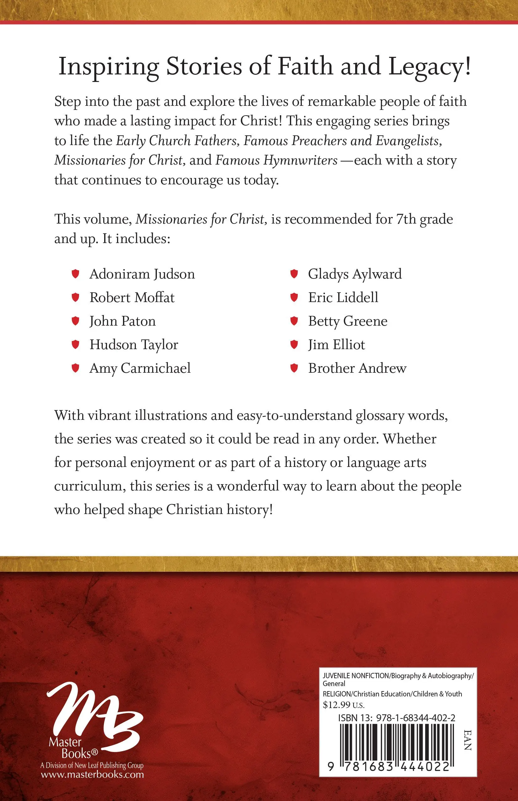 Legends of Faith Missionaries for Christ