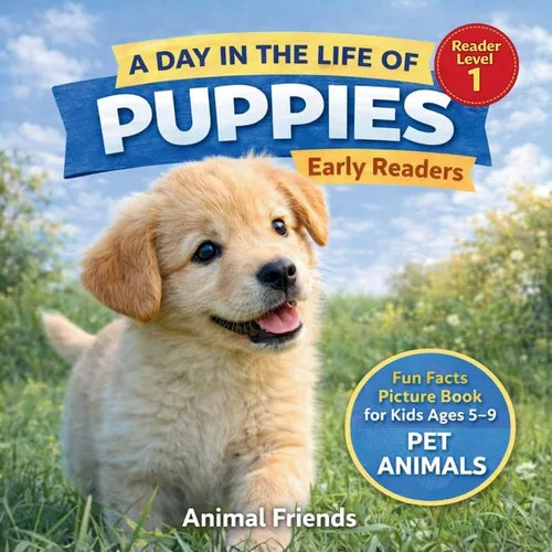 Puppies: Fun Facts Nonfiction Picture Book for Early Readers, Classrooms, and Homeschool Kids Ages 5-9