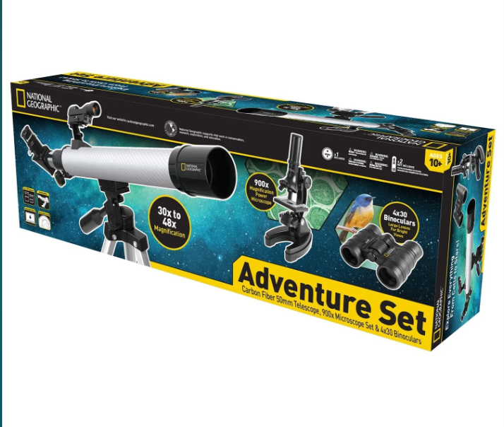 National Geographic Deluxe Adventure Telescope-Microscope Set 80-30103