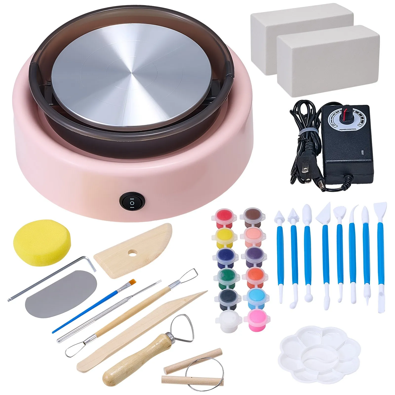 Mini Pottery Wheel for Kids | Pink