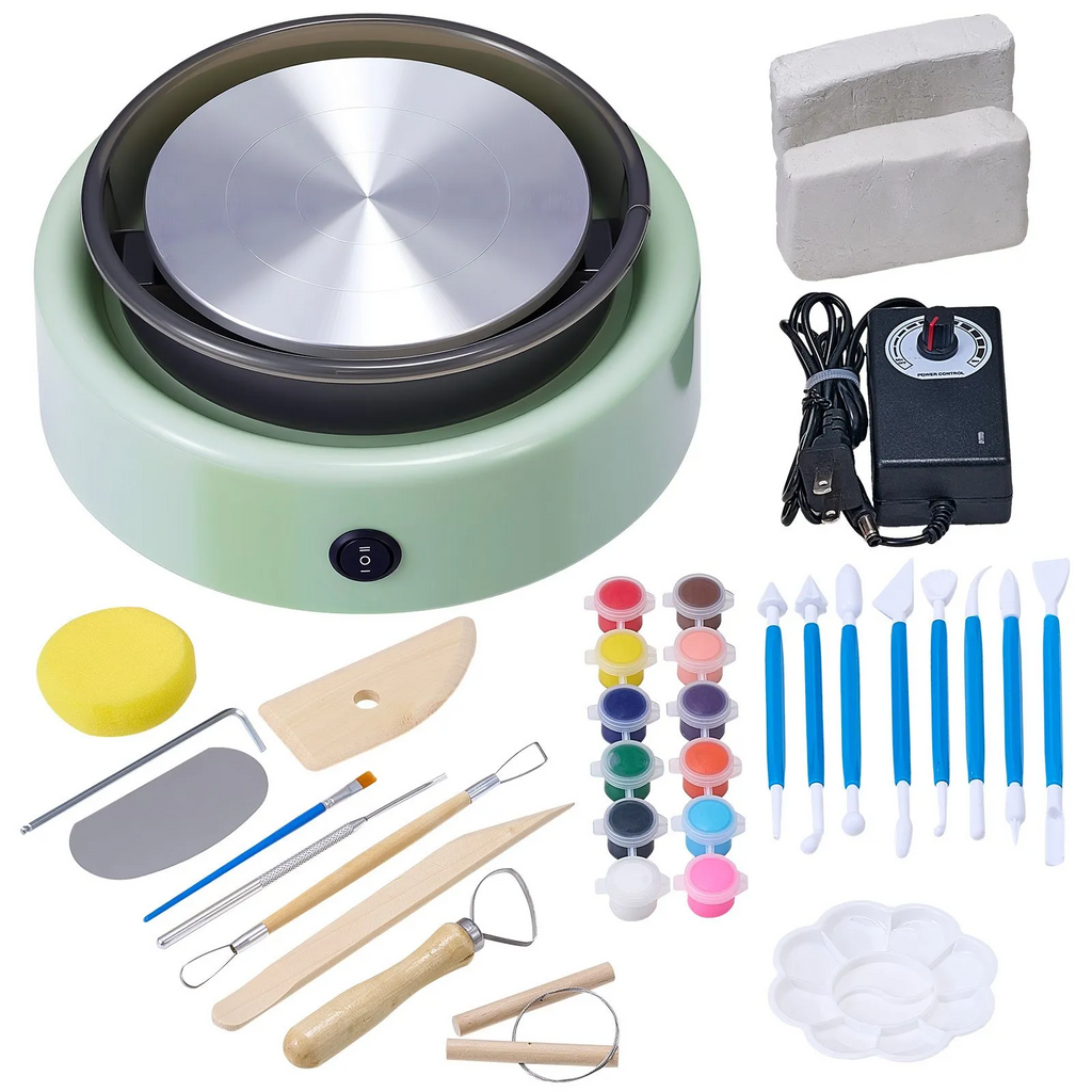 Mini Pottery Wheel for Kids | Green