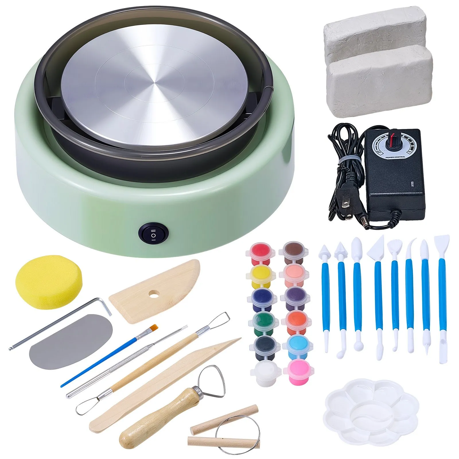 Mini Pottery Wheel for Kids | Green
