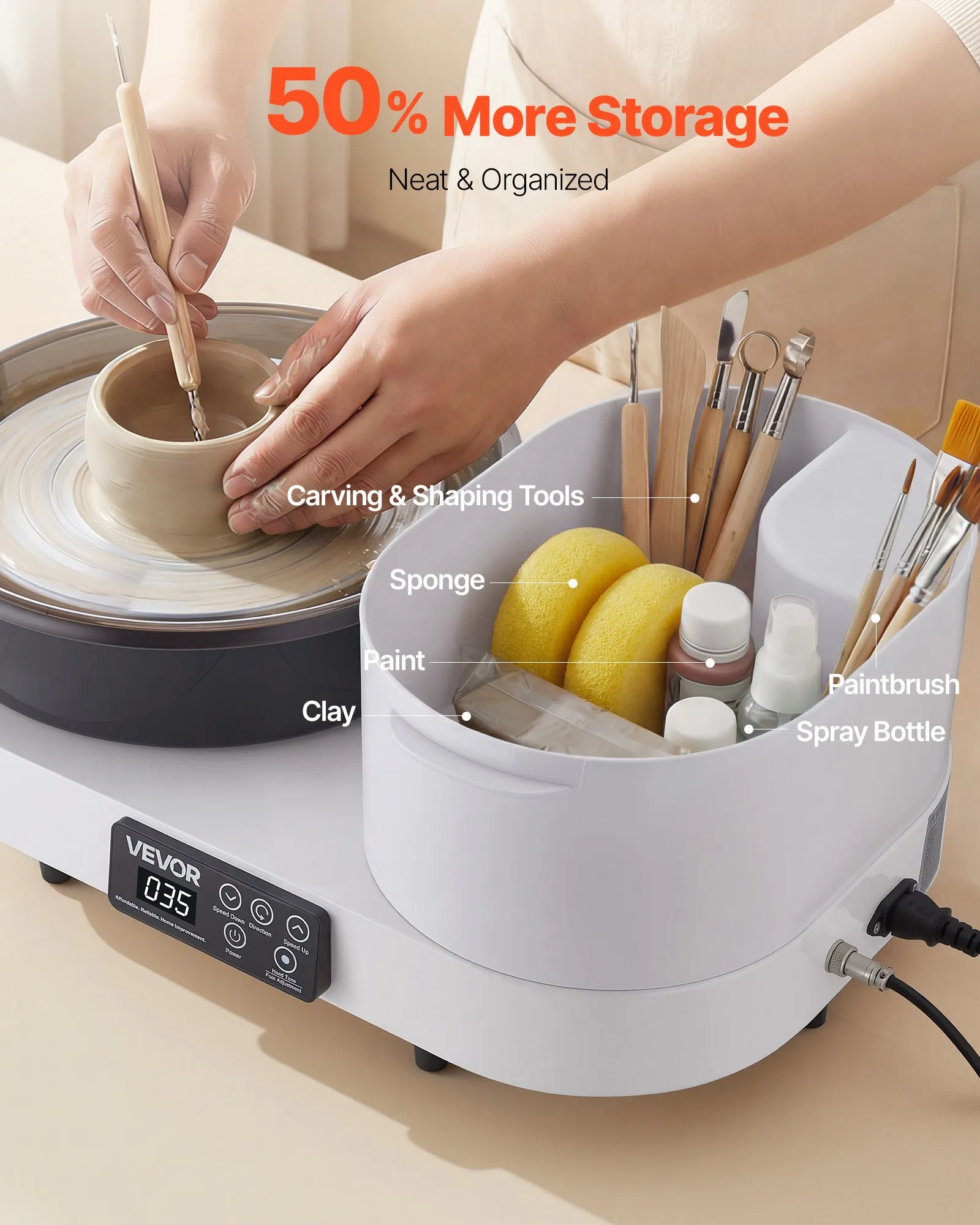 Pottery Wheel for Teens | White