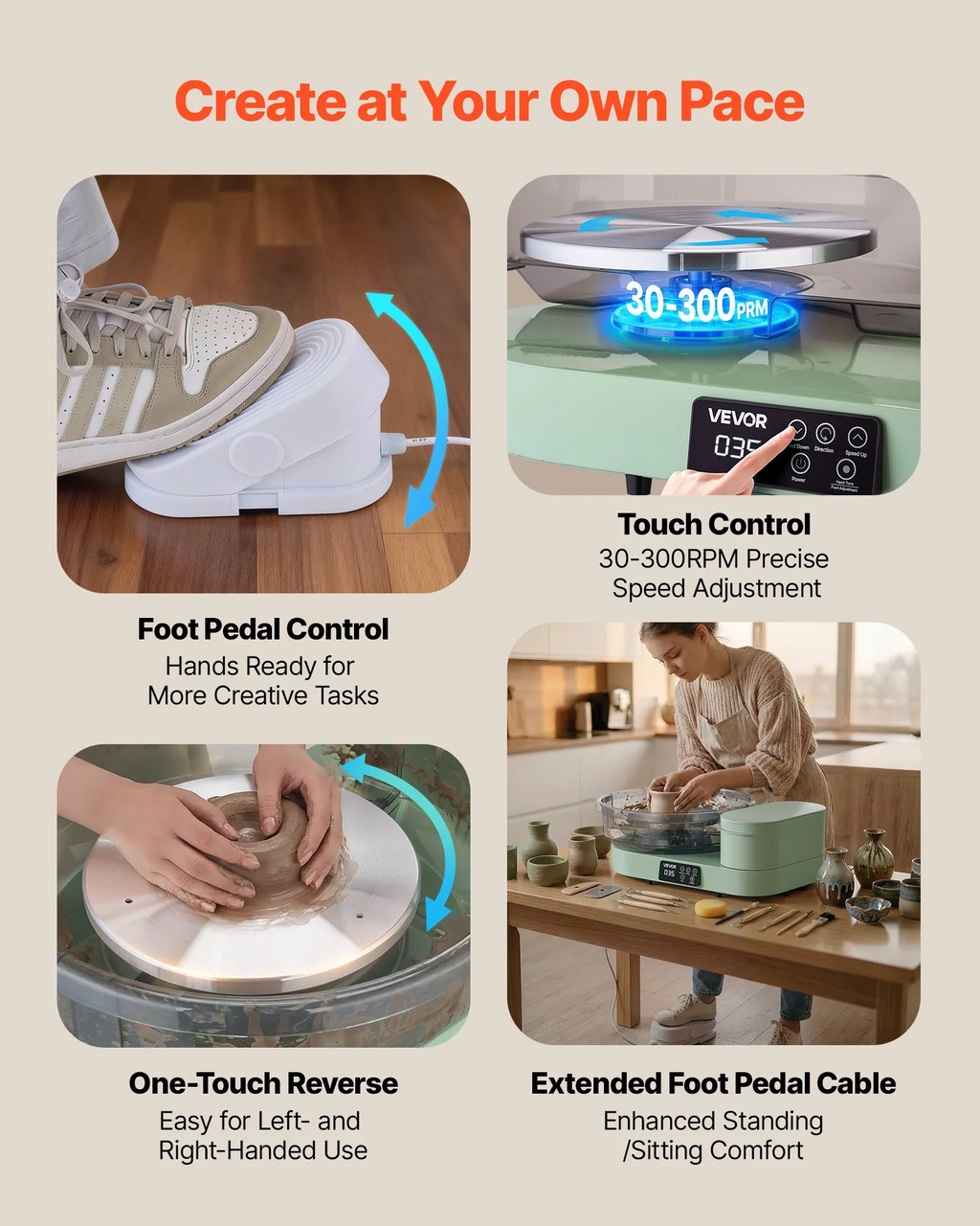 Pottery Wheel for Teens | Green