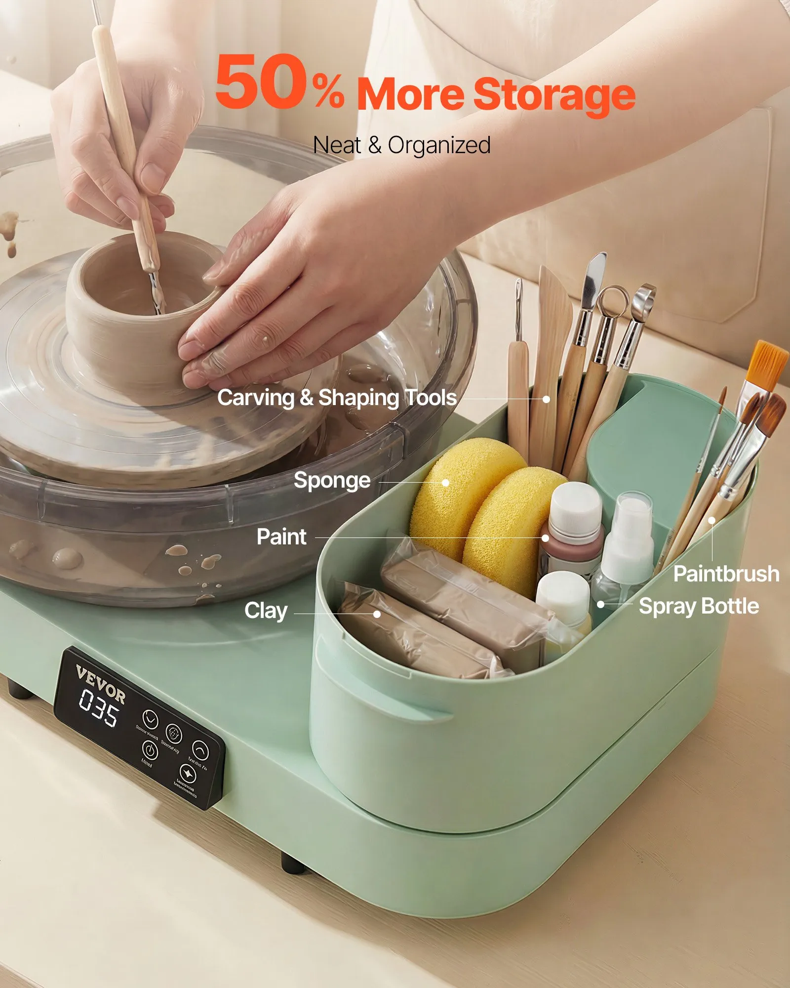 Pottery Wheel for Teens | Green