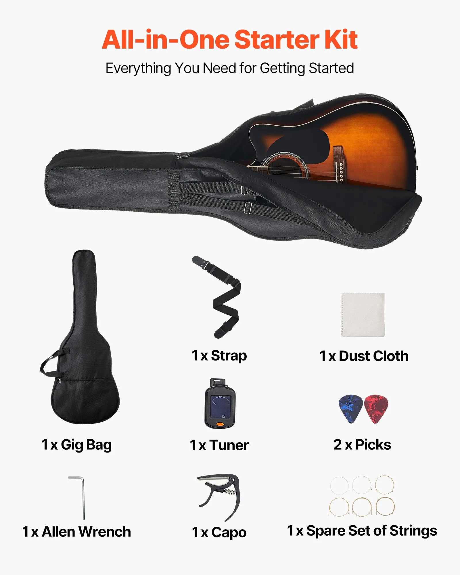 41 in Cutway Acoustic Guitar