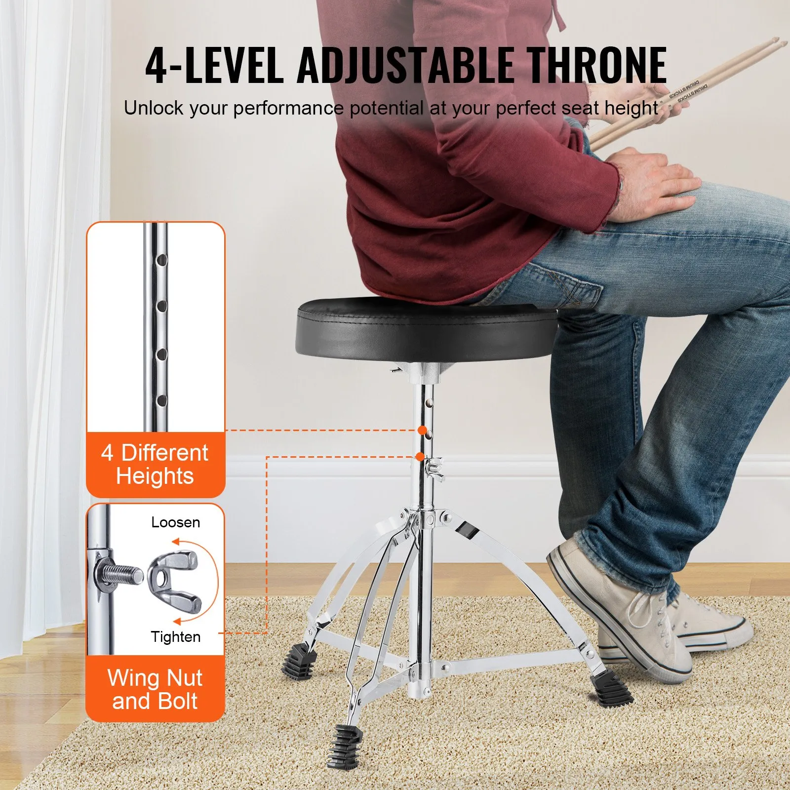 Drum Set, 5-Piece, 22 inches