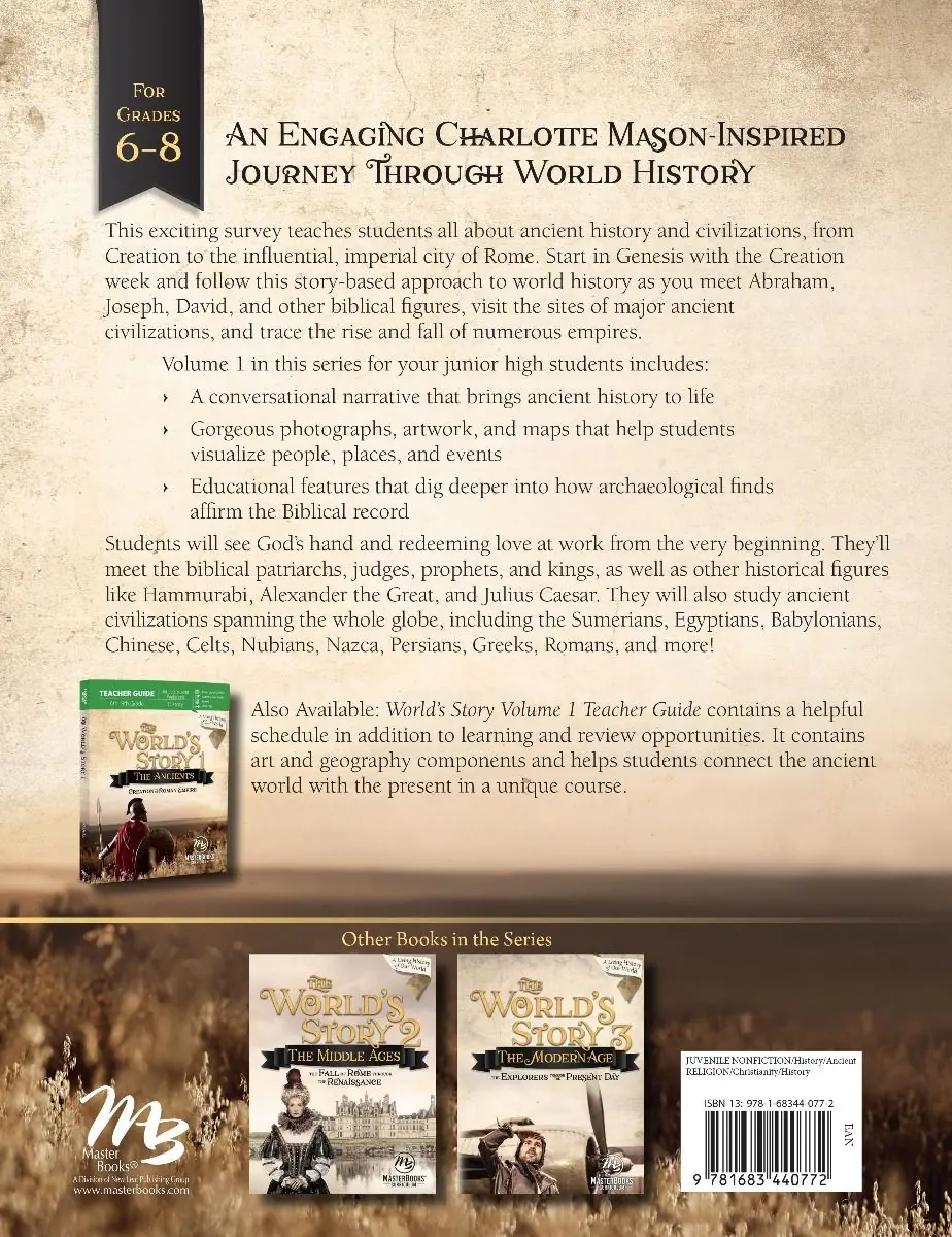 World's Story 1: The Ancients (Grades 6-8)