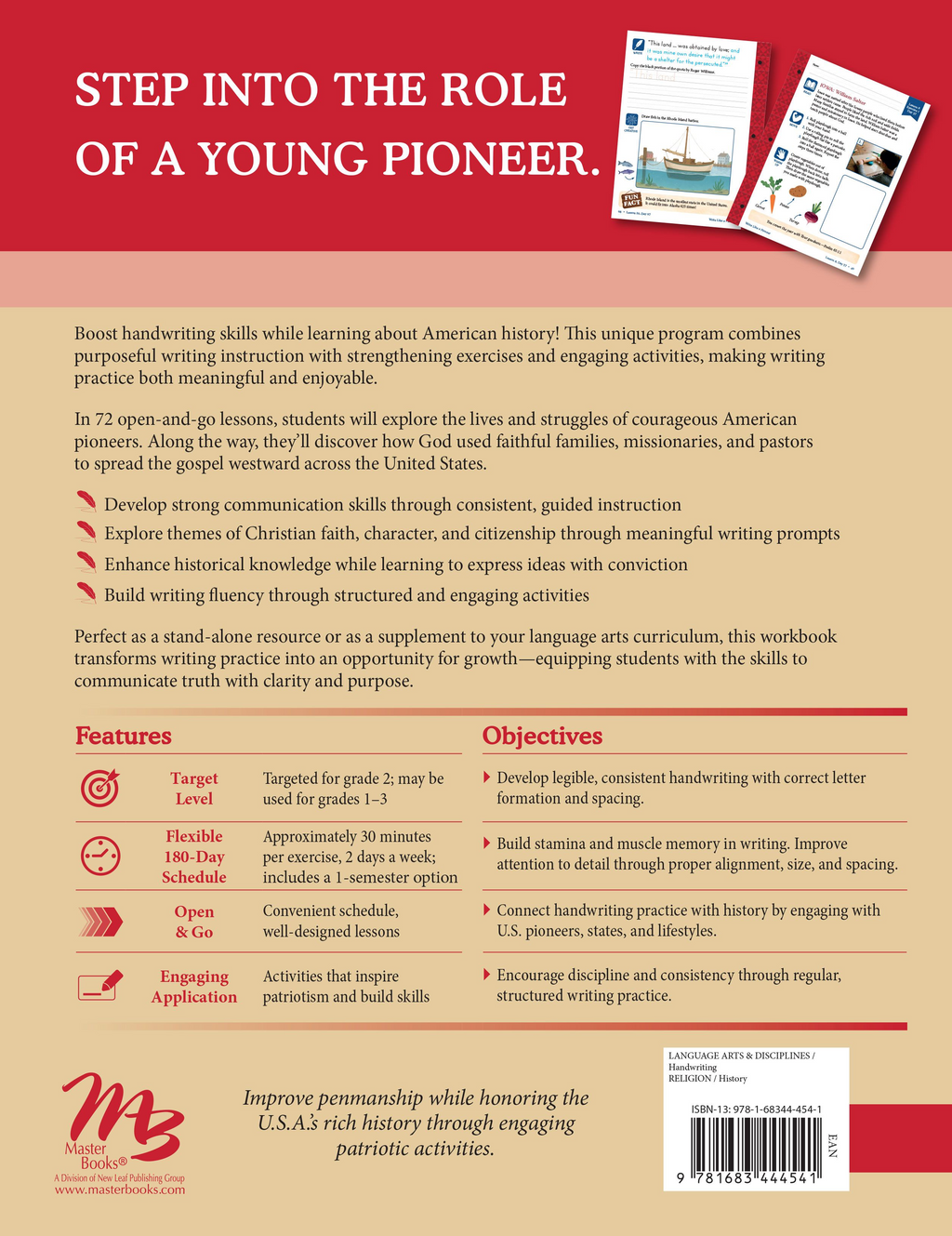 Write Like A Pioneer | Grades 1-3