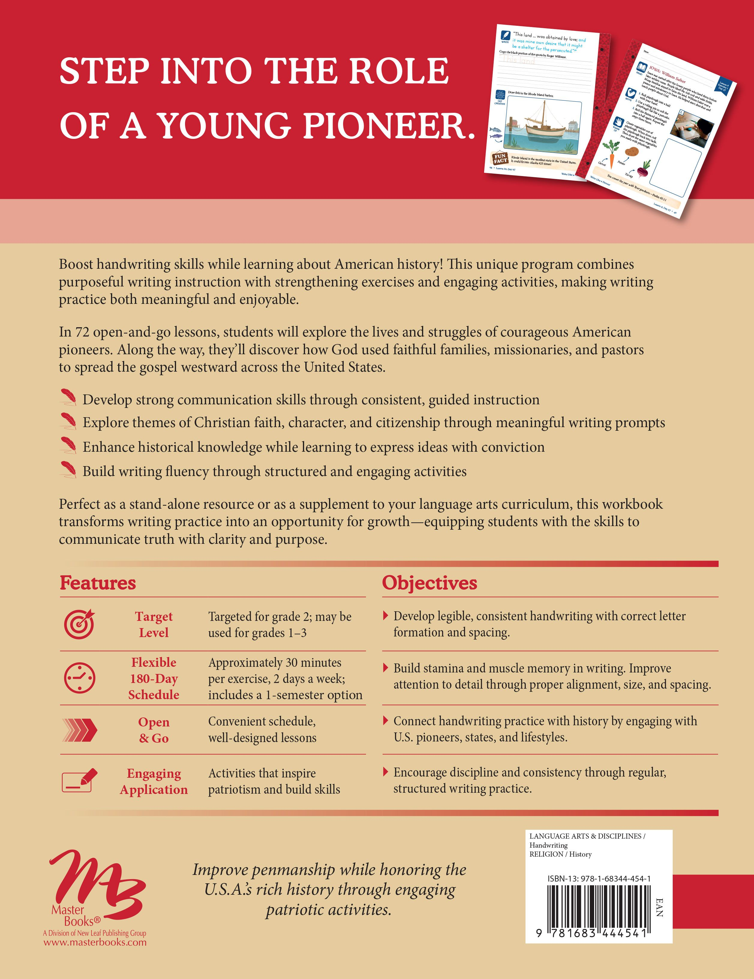 Write Like A Pioneer | Grades 1-3
