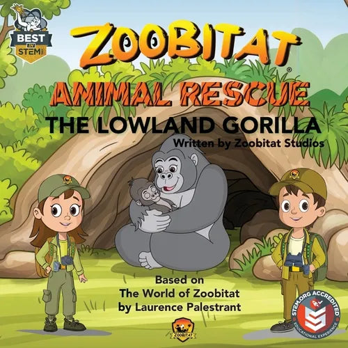 Zoobitat Animal Rescue: The Lowland Gorilla: A STEM Accredited Animal and Nature Adventure for Early Readers